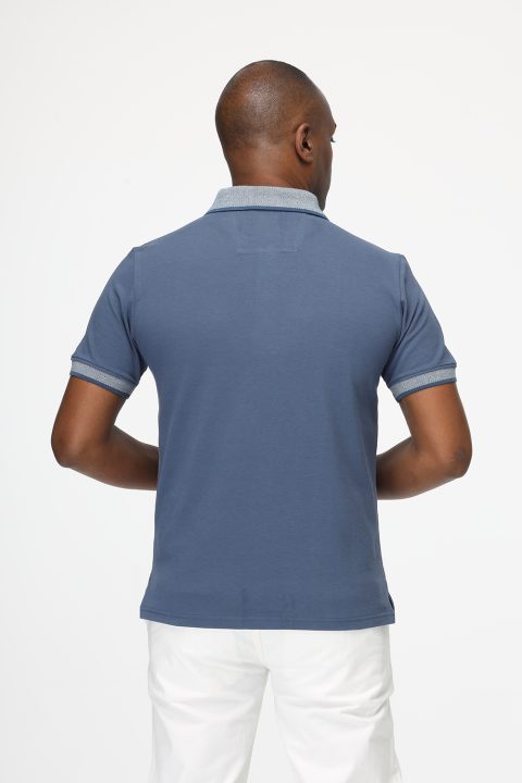 Polo Shirt Regular Fit Blue - Image 3