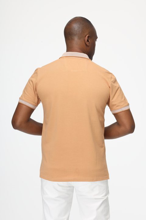Polo Shirt Regular Fit Beige - Image 3