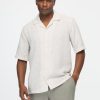 Relax Fit Shirt Half Beige