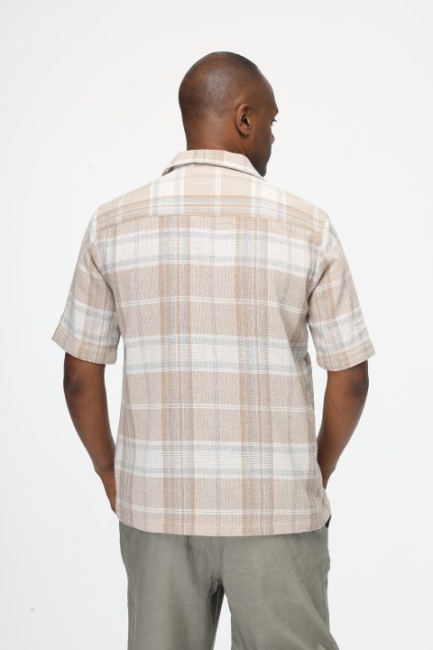 Relax Fit Shirt Half Beige - Image 4