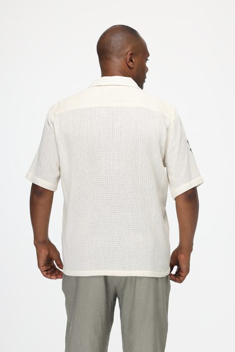 Relax Fit Shirt Half Beige - Image 5