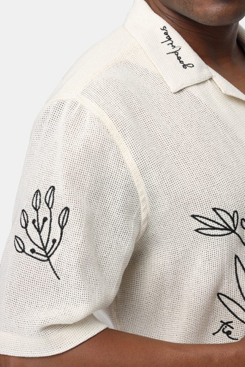 Relax Fit Shirt Half Beige - Image 6