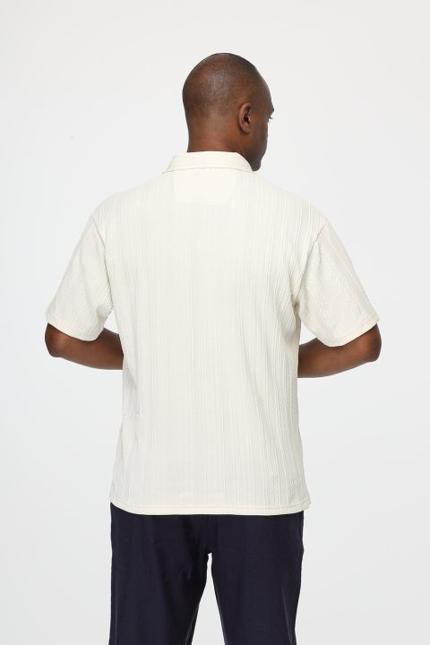 Polo Shirt Relax Fit Beige - Image 4