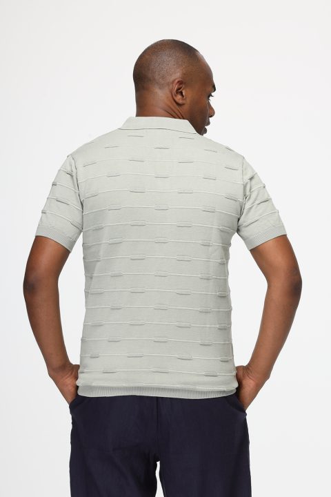 Polo Shirt Regular Fit Knitted Green - Image 3