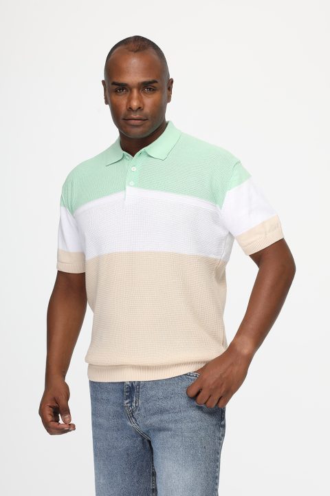 Polo Shirt Regular Fit Knitted Light Green
