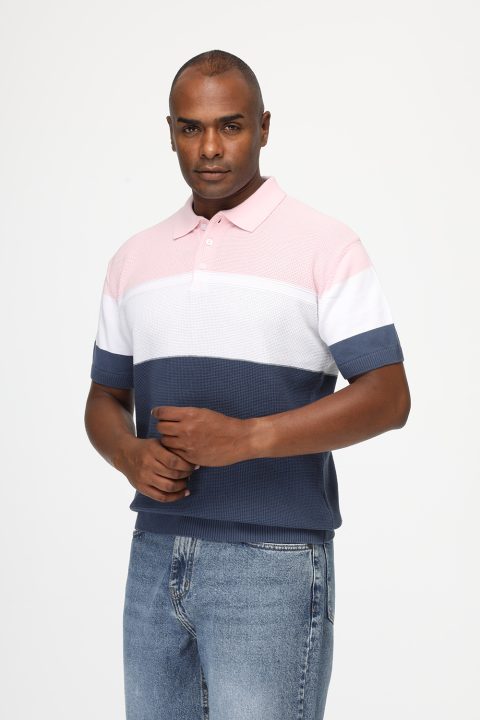 Polo Shirt Regular Fit Knitted Rose