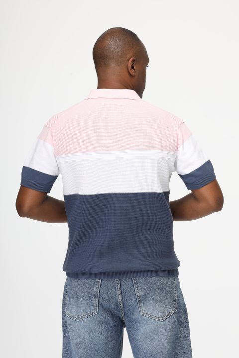 Polo Shirt Regular Fit Knitted Rose - Image 3