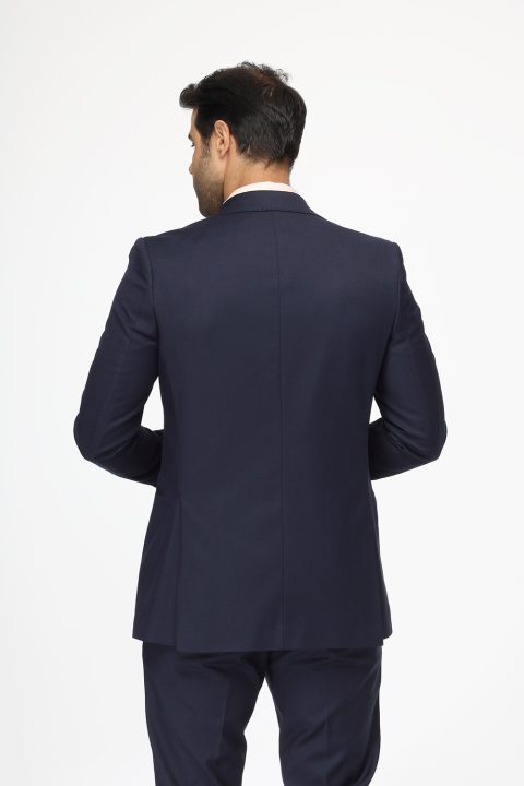 Slim Fit Suit Dark Blue - Image 4