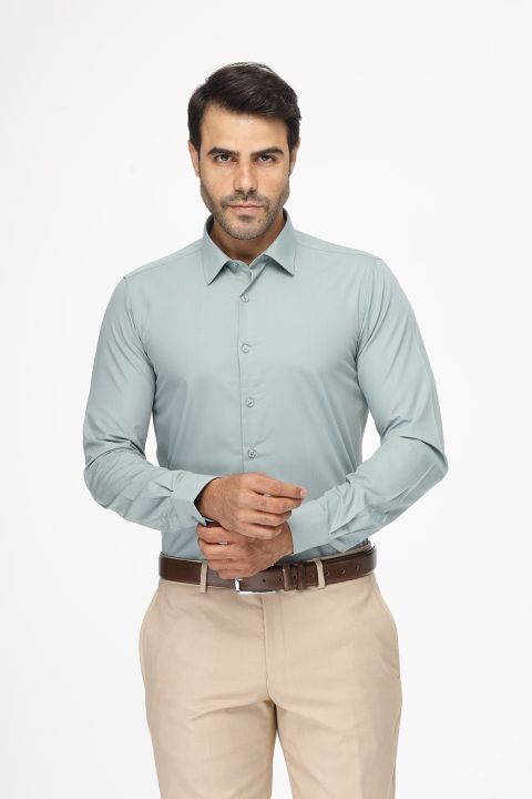 Classic Shirt Slim fit Light Green