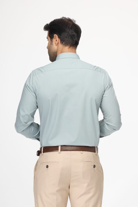 Classic Shirt Slim fit Light Green - Image 4