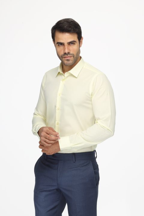 Classic Shirt Slim fit Yellow - Image 3