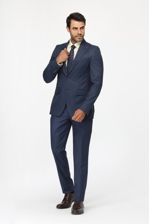 Slim Fit Suit Dark Blue