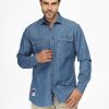 New Fit Shirt Jeans Dark Blue - Image 3