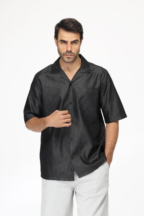 Relax Fit Shirt Half Chino Dark Gray