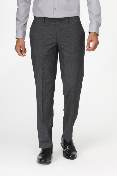 Slim Straight Fit Classic Pants Gray
