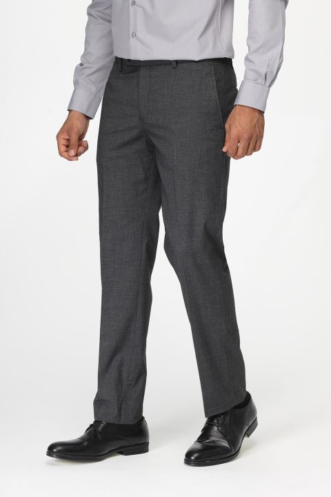 Slim Straight Fit Classic Pants Gray - Image 3