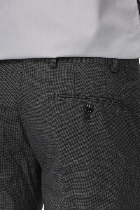 Slim Straight Fit Classic Pants Gray - Image 4