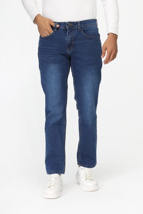 Slim Fit Trousers Jeans Dark Blue