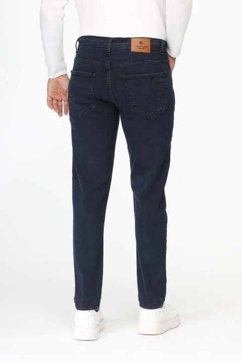 Slim Fit Trousers Jeans Dark Blue - Image 5