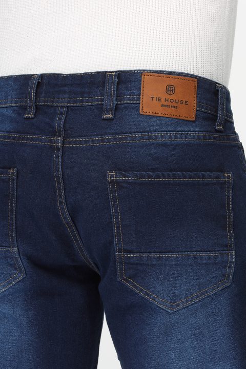 Slim Fit Trousers Jeans Dark Blue - Image 4
