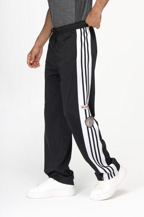 Over Size Sports Pants Black - Image 3