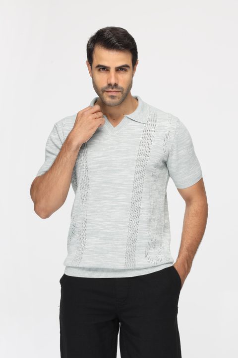 Polo Shirt Regular Fit Knitted Light Green