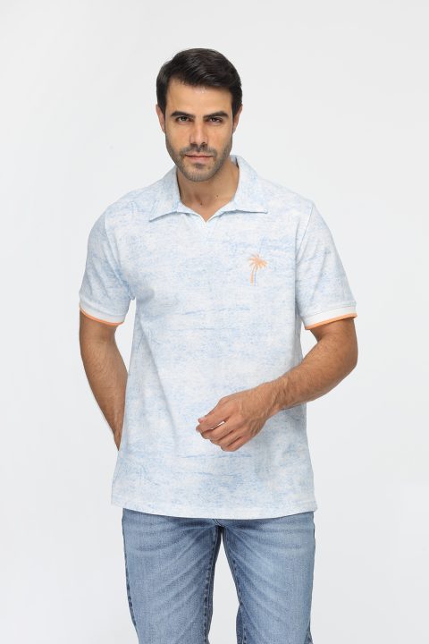 Polo Shirt Regular Fit Light Blue