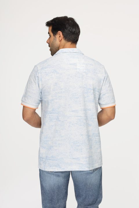 Polo Shirt Regular Fit Light Blue - Image 3