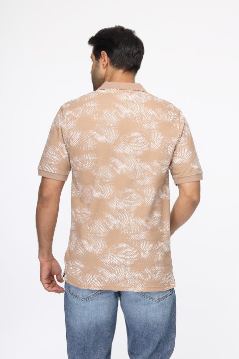 Polo Shirt Regular Fit Beige - Image 3