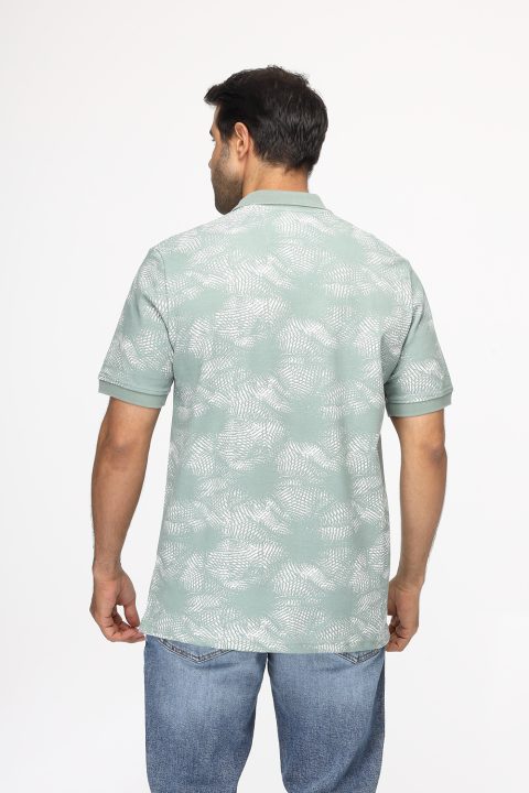 Polo Shirt Regular Fit Light Green - Image 3