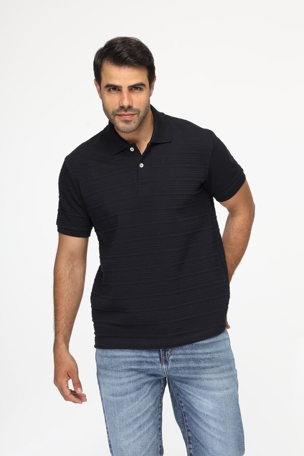 Polo Shirt Regular Fit Dark Blue TIE HOUSE