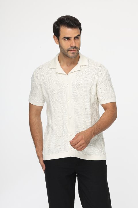 Polo Shirt Regular Fit Knitted Beige