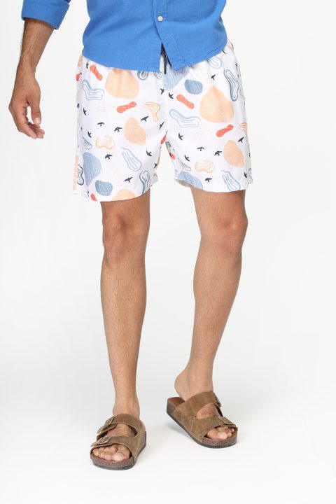 Regular Fit Swim Suit White