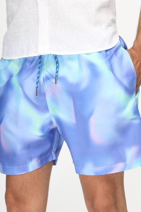 Regular Fit Swim Suit Purple - Image 3