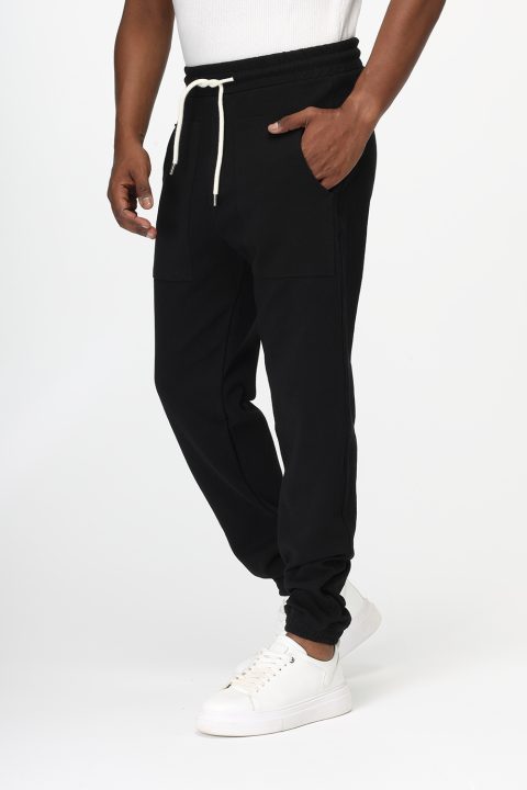 Relax Fit Sweat Pants Black - Image 3