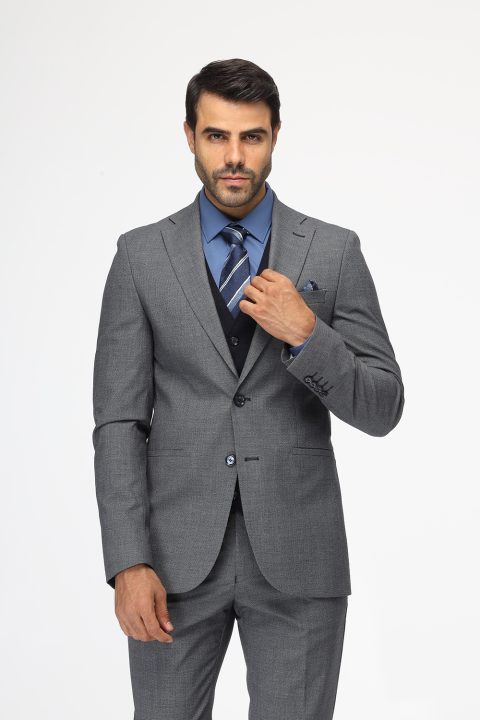 Slim Fit Suit Blue - Image 4