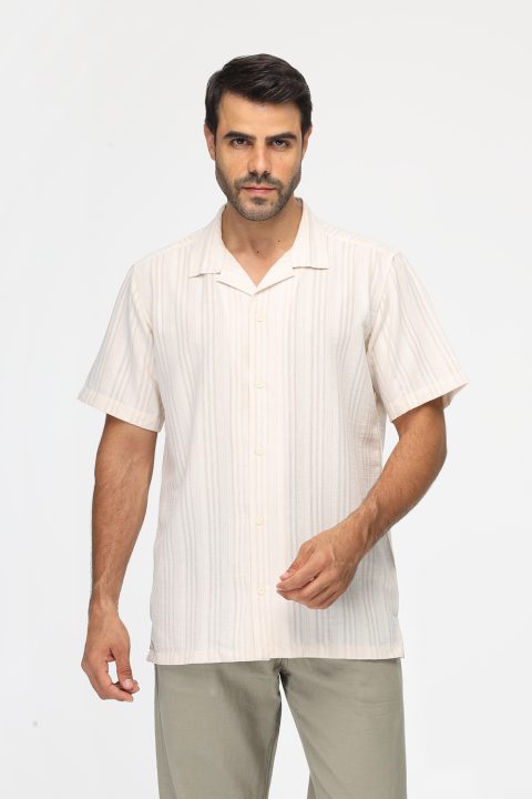 Regular Fit Shirt Half Beige
