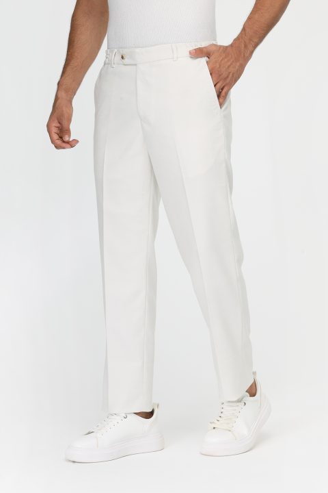 Regular Fit Classic Pants Beige - Image 3