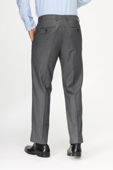 Regular Fit Classic Pants Gray - Image 4