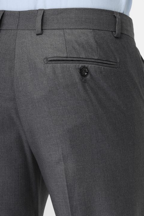 Regular Fit Classic Pants Gray - Image 5