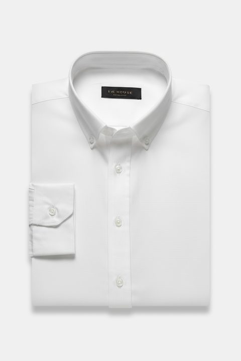 Regular fit Shirt Oxford White 100% Cotton