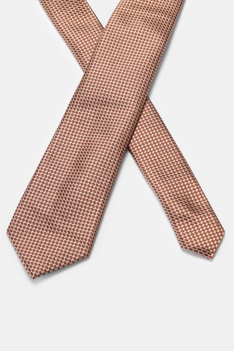 Jacquard Tie 7 cm Orange - Image 2