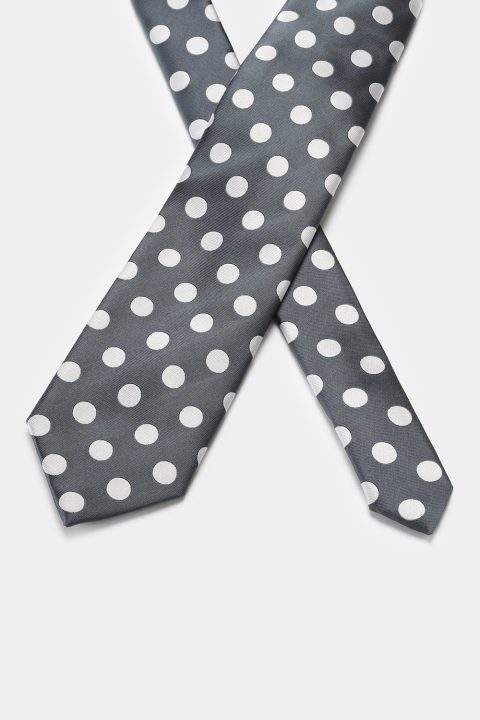 Jacquard Tie 7 cm Black - Image 2