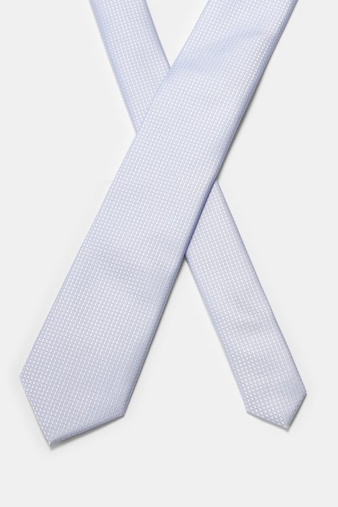 Jacquard Tie 7 cm Off White - Image 2