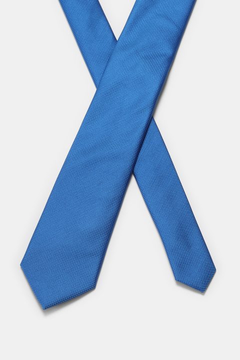Jacquard Tie 7 cm Light Blue - Image 2