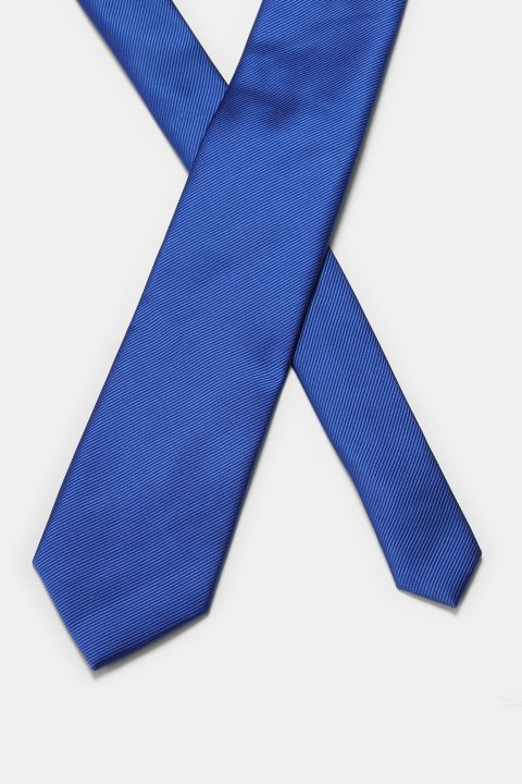 Jacquard Tie 7 cm Blue - Image 2