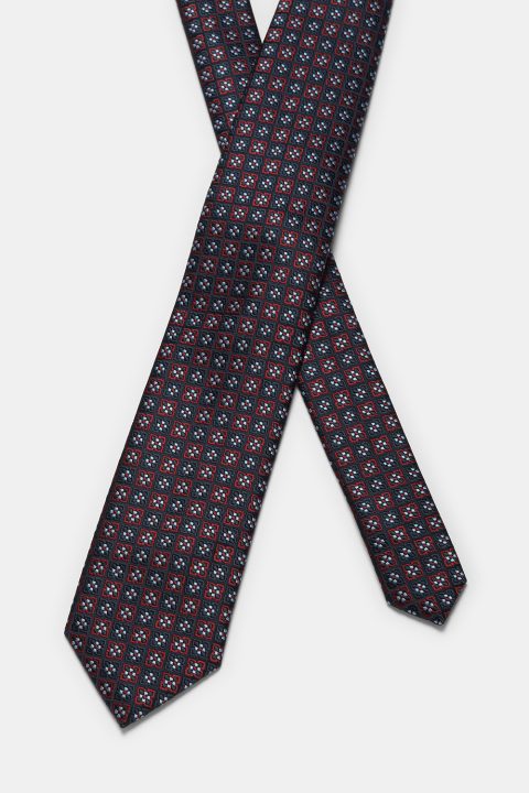 Jacquard Tie 7 cm Black - Image 2