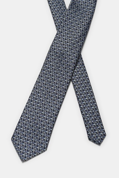 Jacquard Tie 7 cm Gray - Image 2