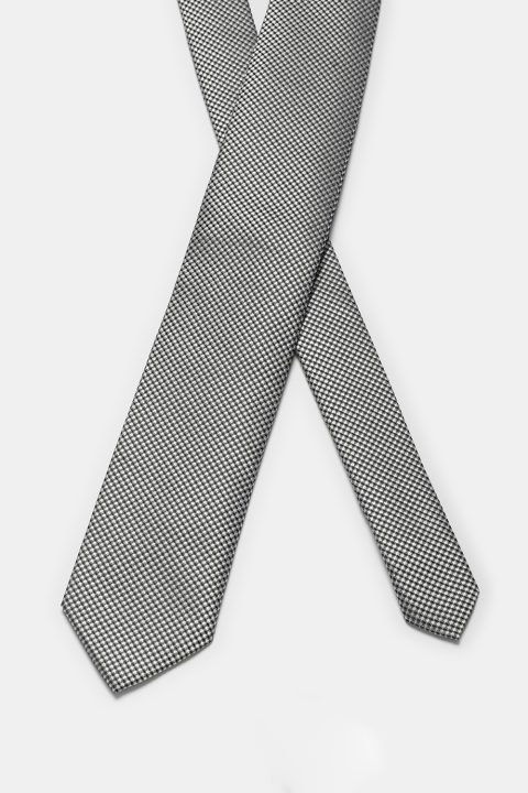 Jacquard Tie 7 cm Gray - Image 2