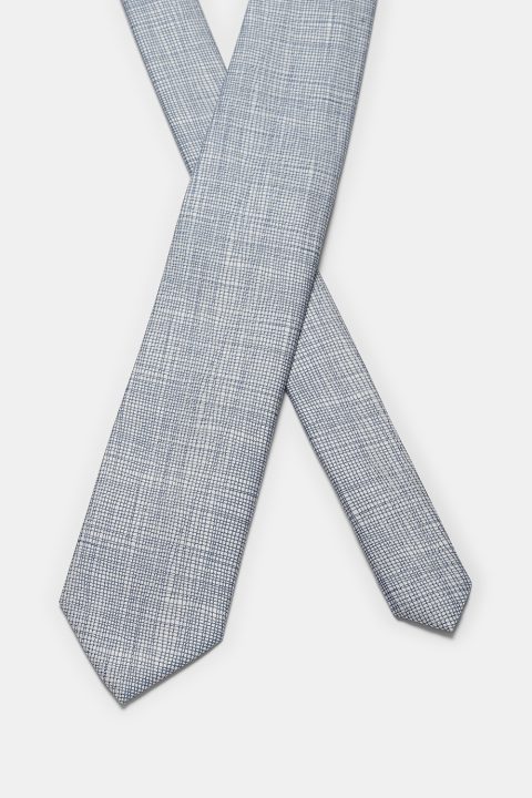 Jacquard Tie 7 cm Light Blue - Image 2